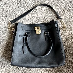 Michael Kohl’s Black Leather Shoulder Bag